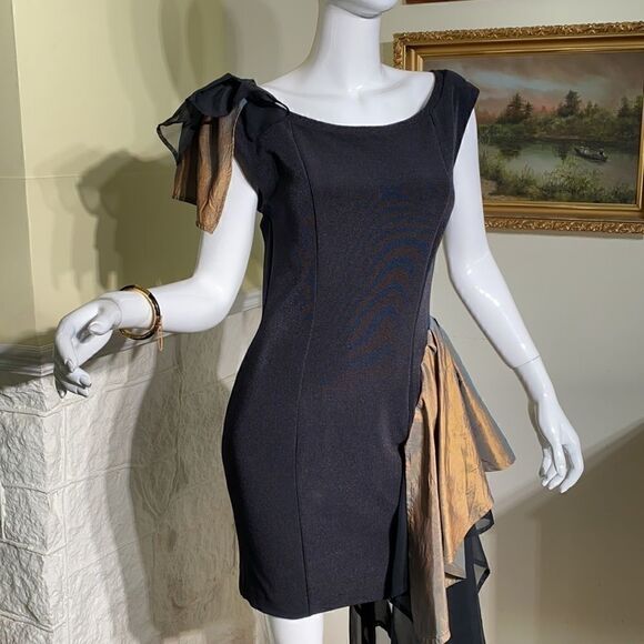 Leika Whimsical Wear Mini Bodycon Ruffle Dress - Picture 7 of 13